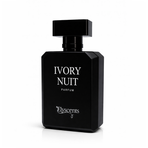 Ivory Nuit creamy and smooth perfume bottle by Elyscents UAE