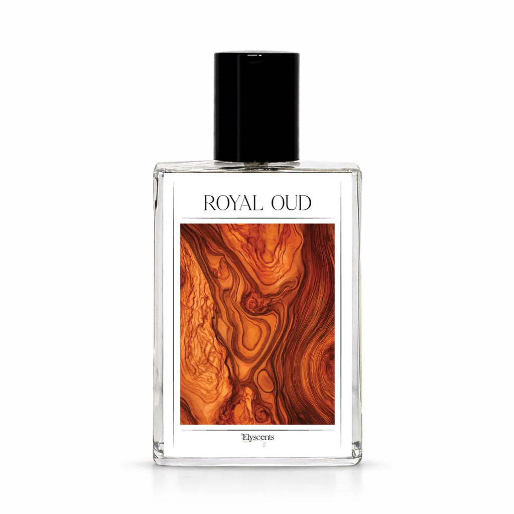 Royal Oud perfume by Elyscents with saffron fragrance notes for men