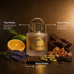 Desire Oud warm oud and woody perfume bottle by Elyscents UAE